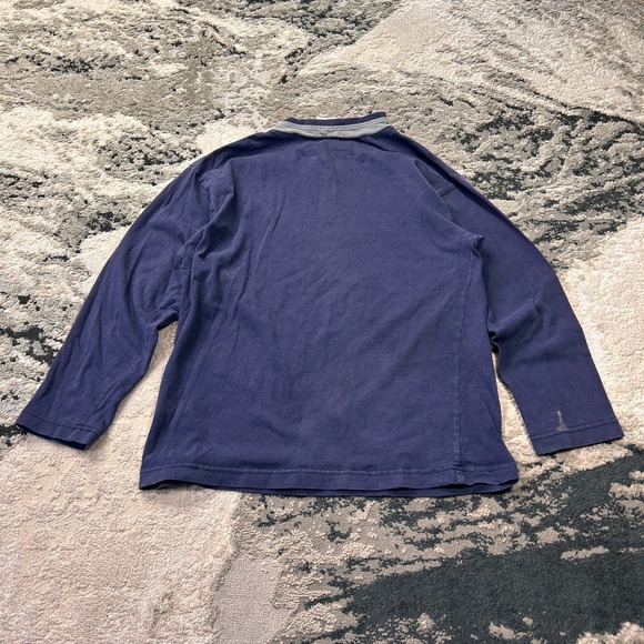 Vintage Ocean Pacific T-Shirt Womens Small Navy Blue Graphic Print Knit Cotton - Picture 7 of 8